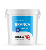 Cola branca 5kg para aplicações profissionais e industriais Ricla